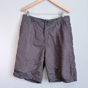 Ocean Earth Swim Trunks Lined Activewear Athleisure Beach Brown Men's Large